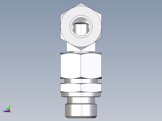 卡套式工业通用硬管接头EO_Assembled_adjustable_standpipe_elbow_EVW15LR71右视缩略图