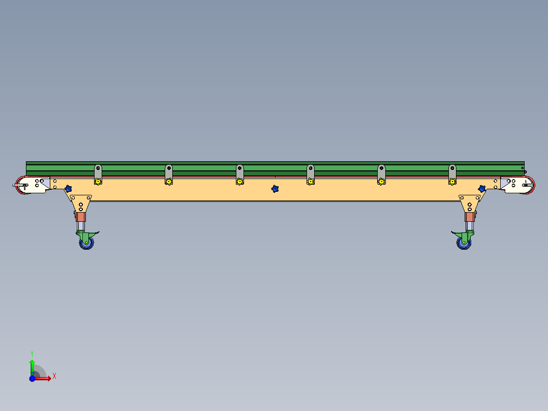 皮带运输机模型前视图