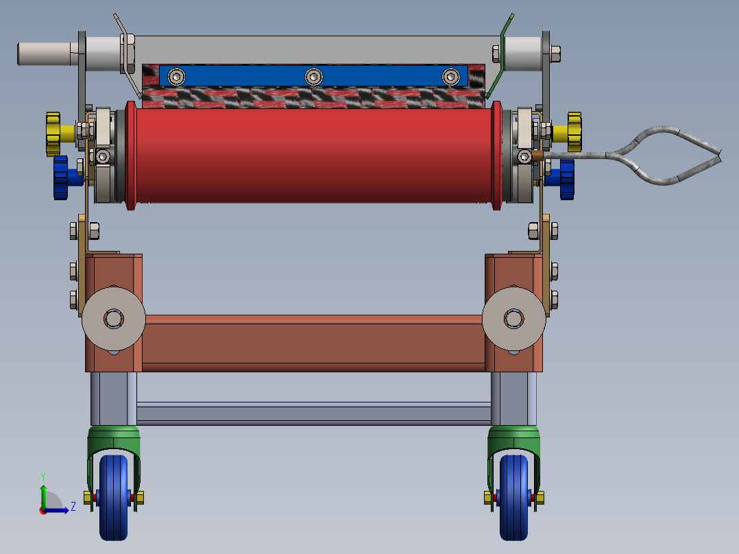 皮带运输机模型左视图