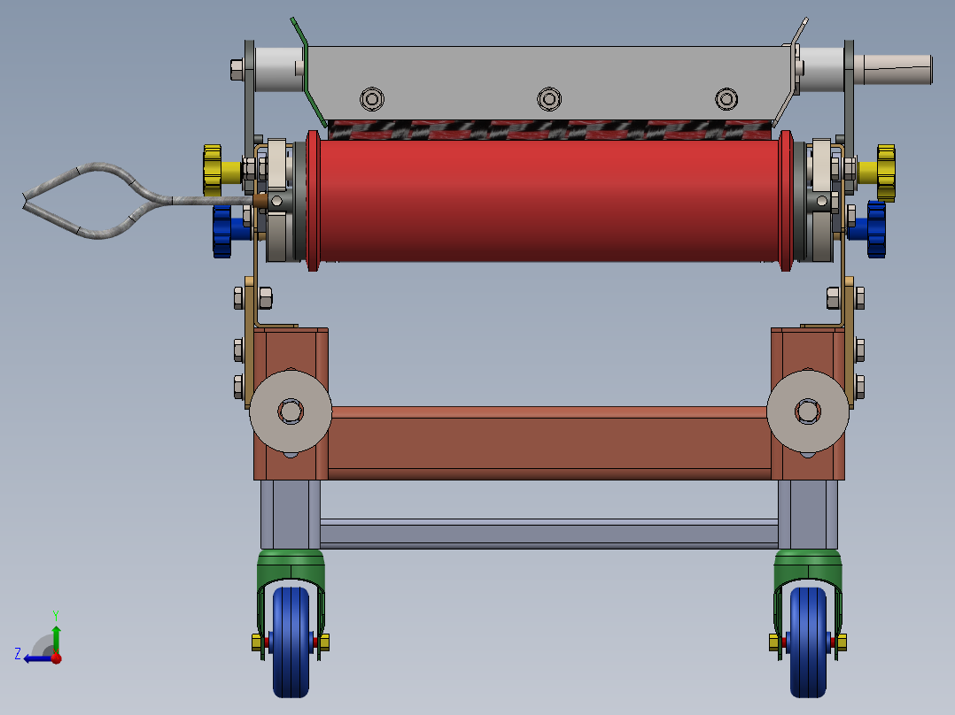 皮带运输机模型右视图