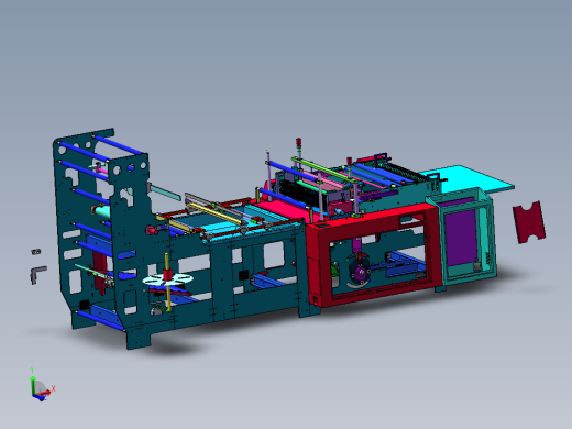 冷拉墙板制袋机(含工程图)sw20可编辑