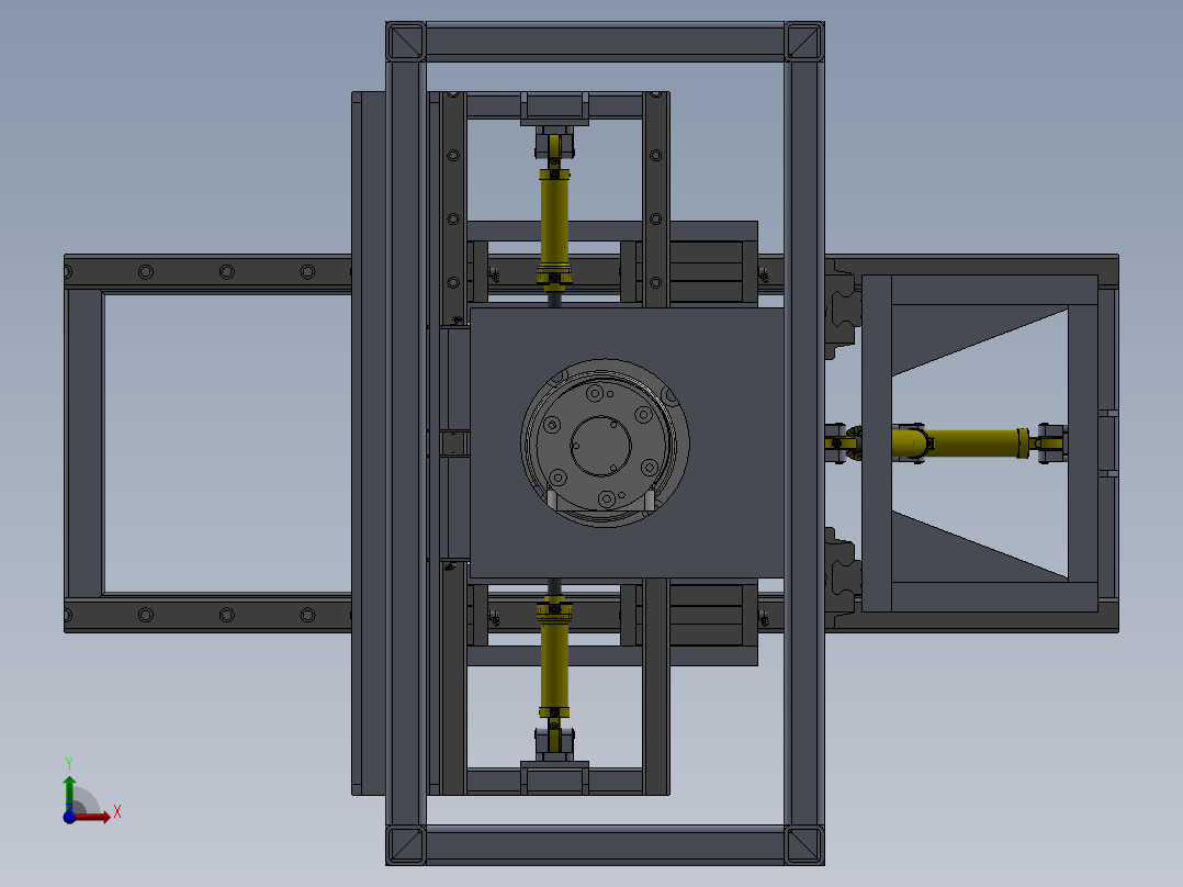 液压缸拆卸装置设计前视图