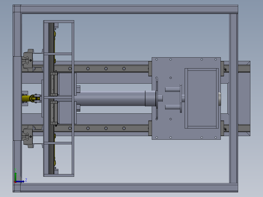 液压缸拆卸装置设计左视图