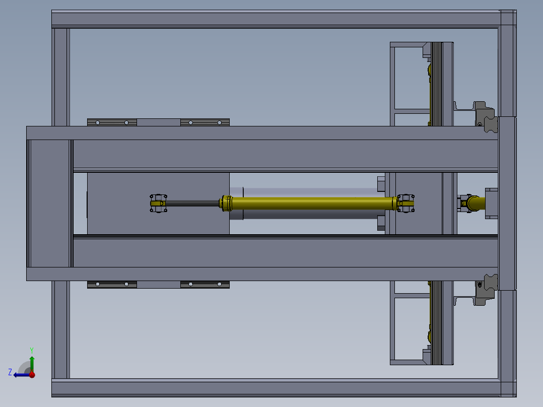 液压缸拆卸装置设计右视图