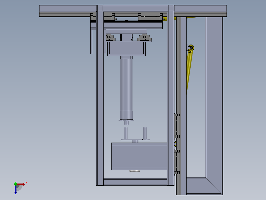 液压缸拆卸装置设计俯视图