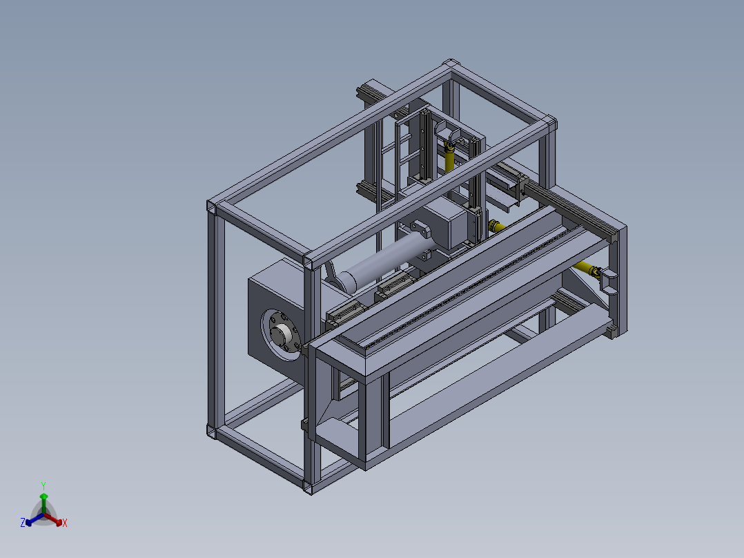液压缸拆卸装置设计正等轴测图