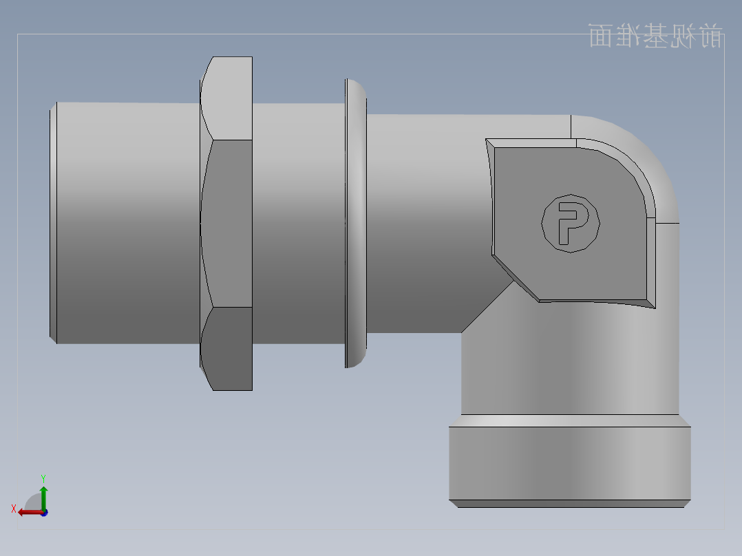 直角过板接头、6D9-42LN后视图