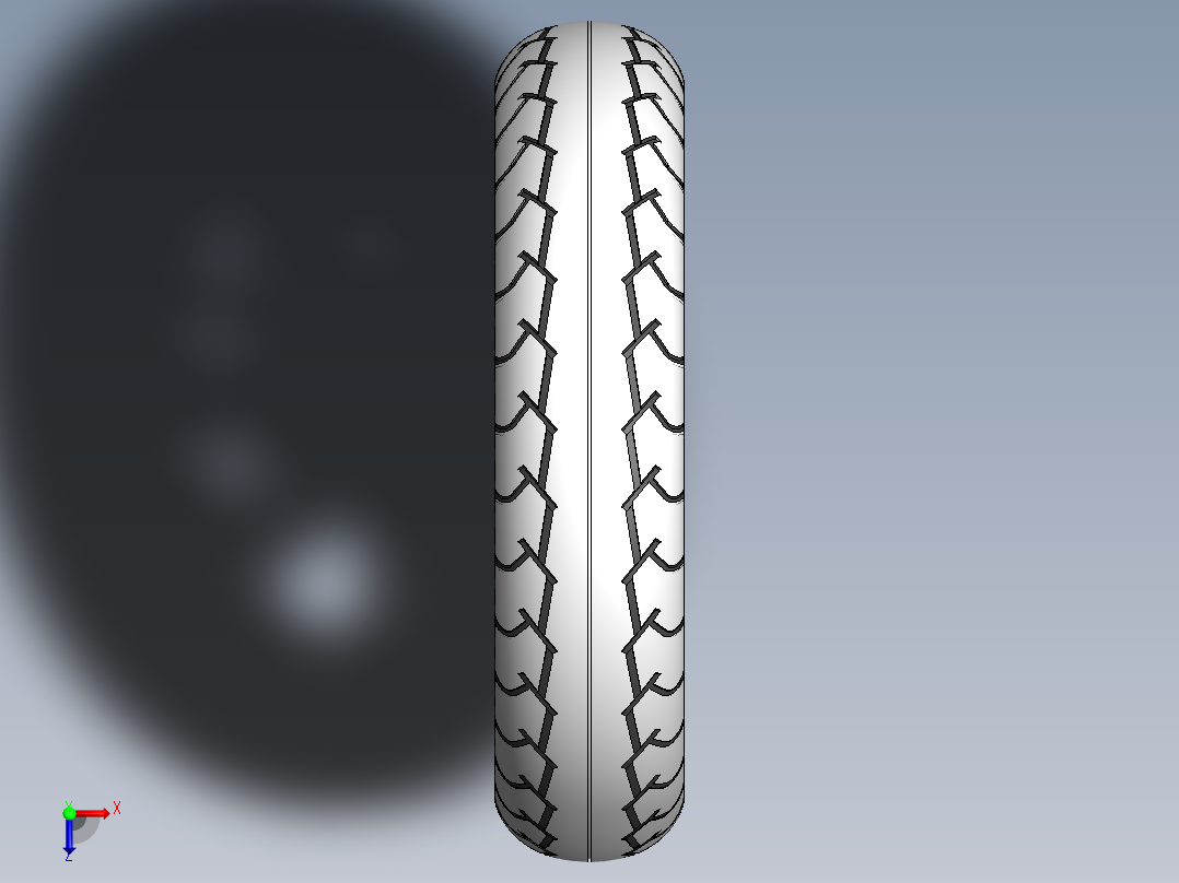 轮胎、车轮、轮毂(43)俯视图