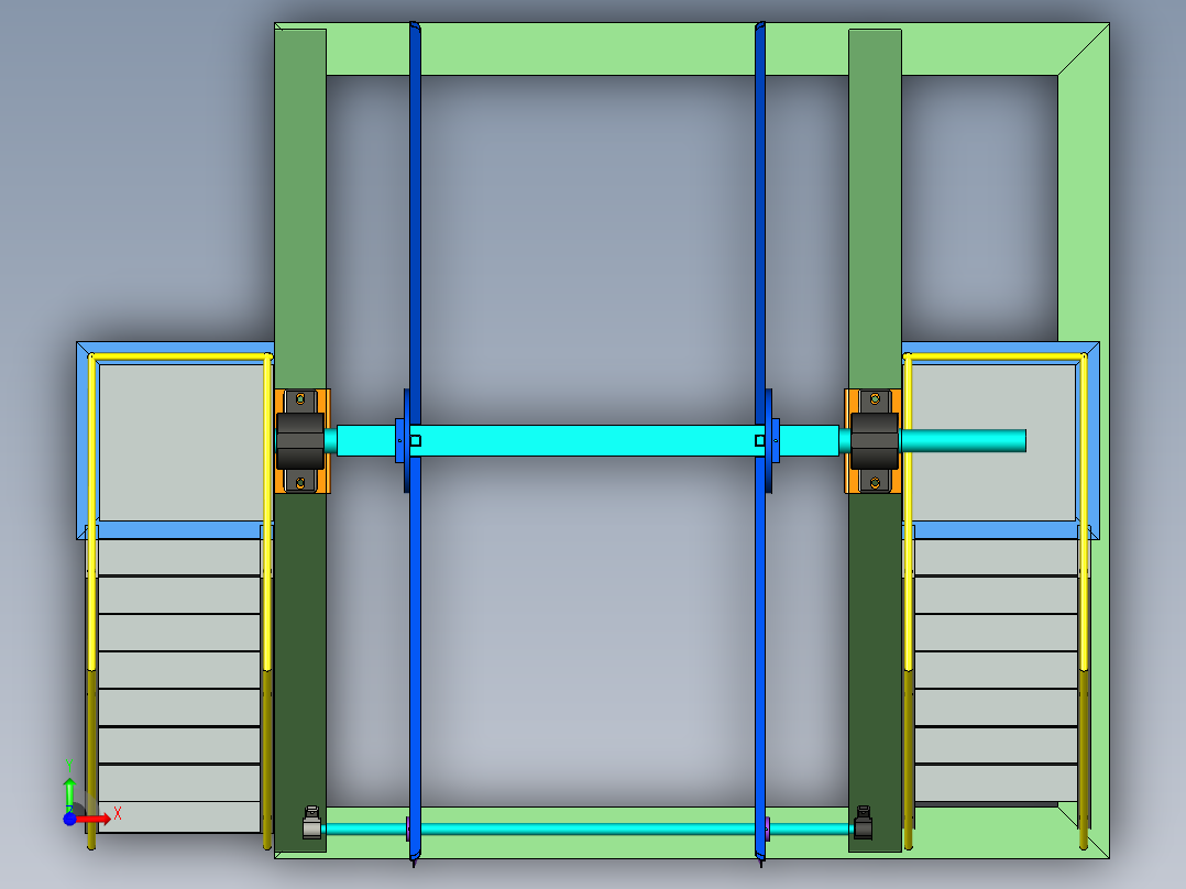 B2004374-重型皮带卷绕机前视图