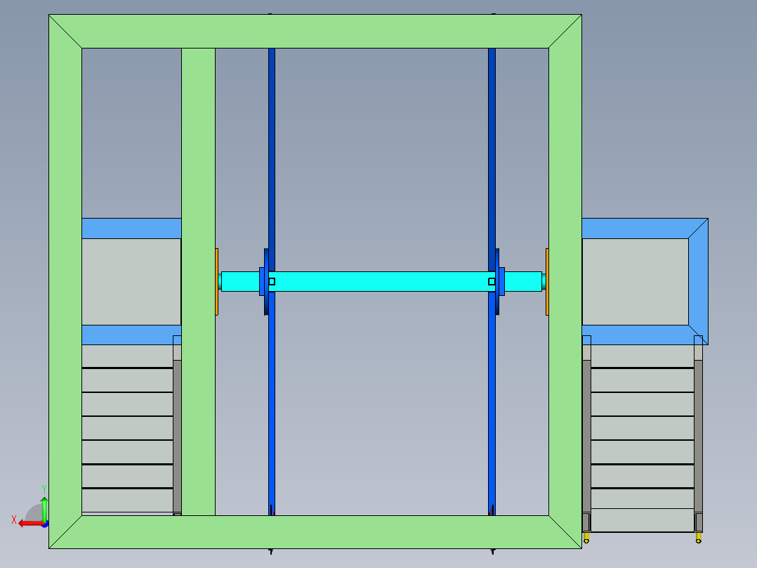 B2004374-重型皮带卷绕机后视图