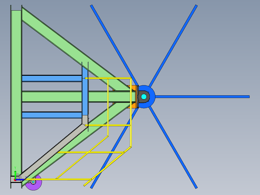 B2004374-重型皮带卷绕机左视图
