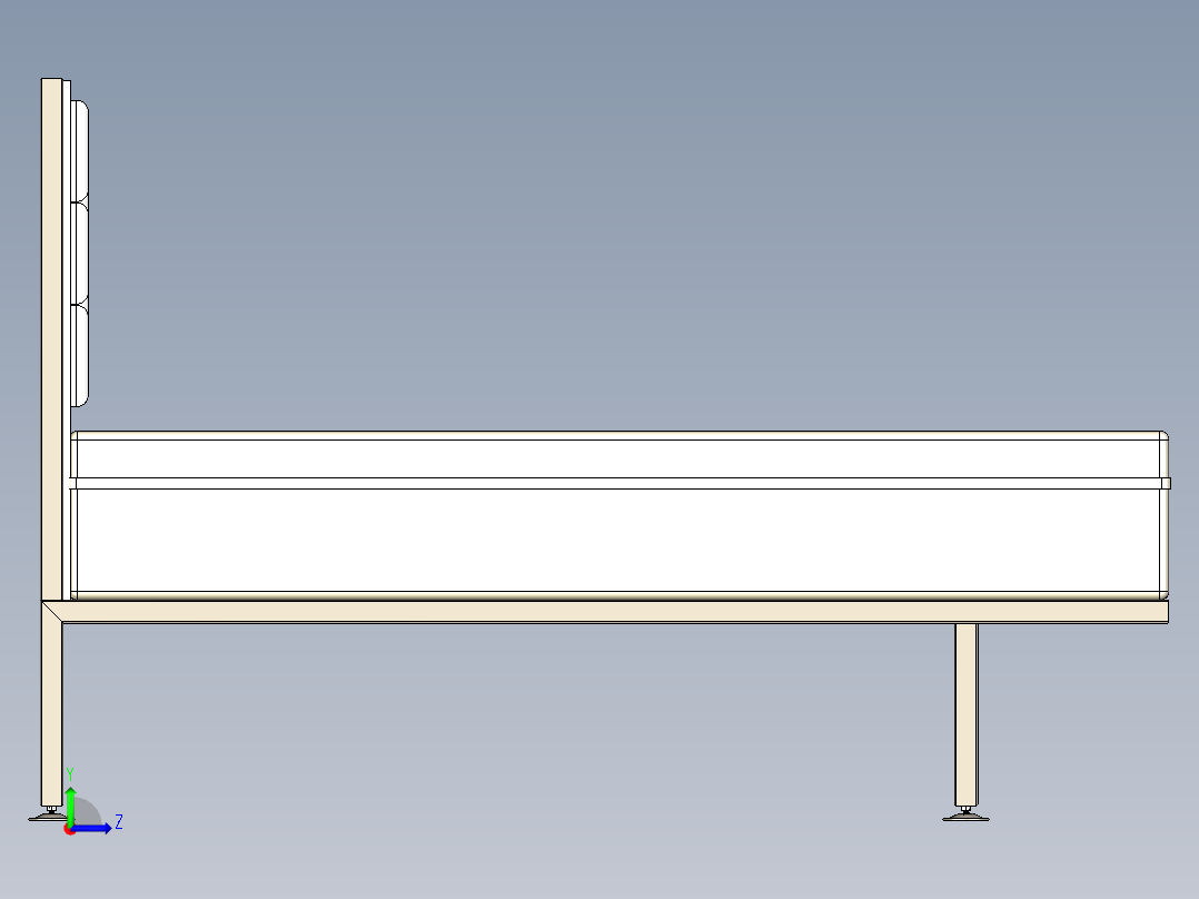 床 2 抽屉位置..zip左视图