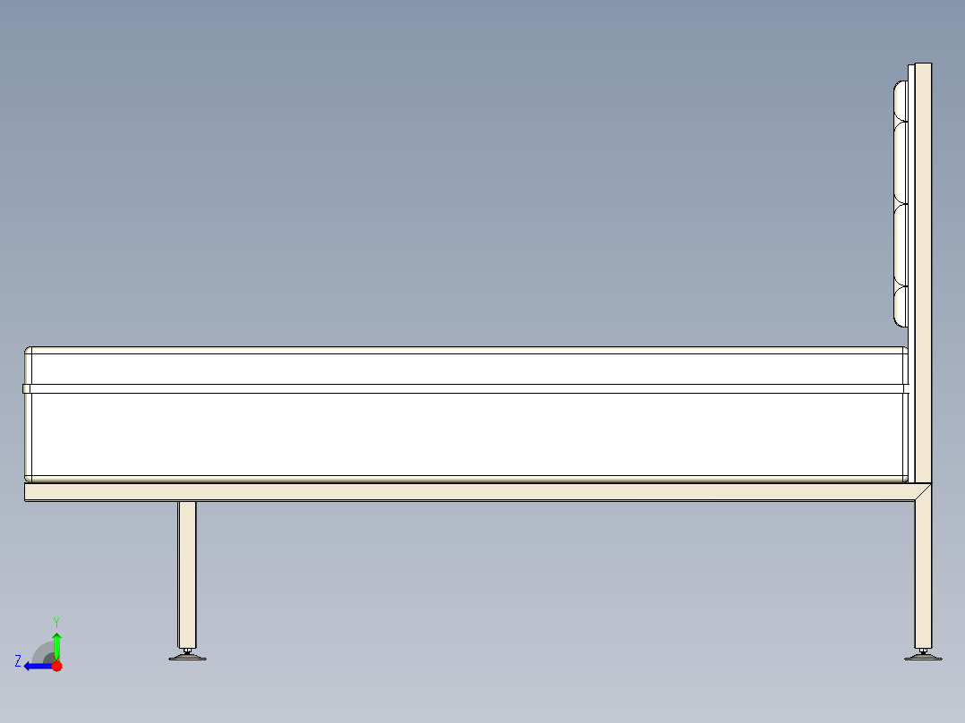 床 2 抽屉位置..zip右视图