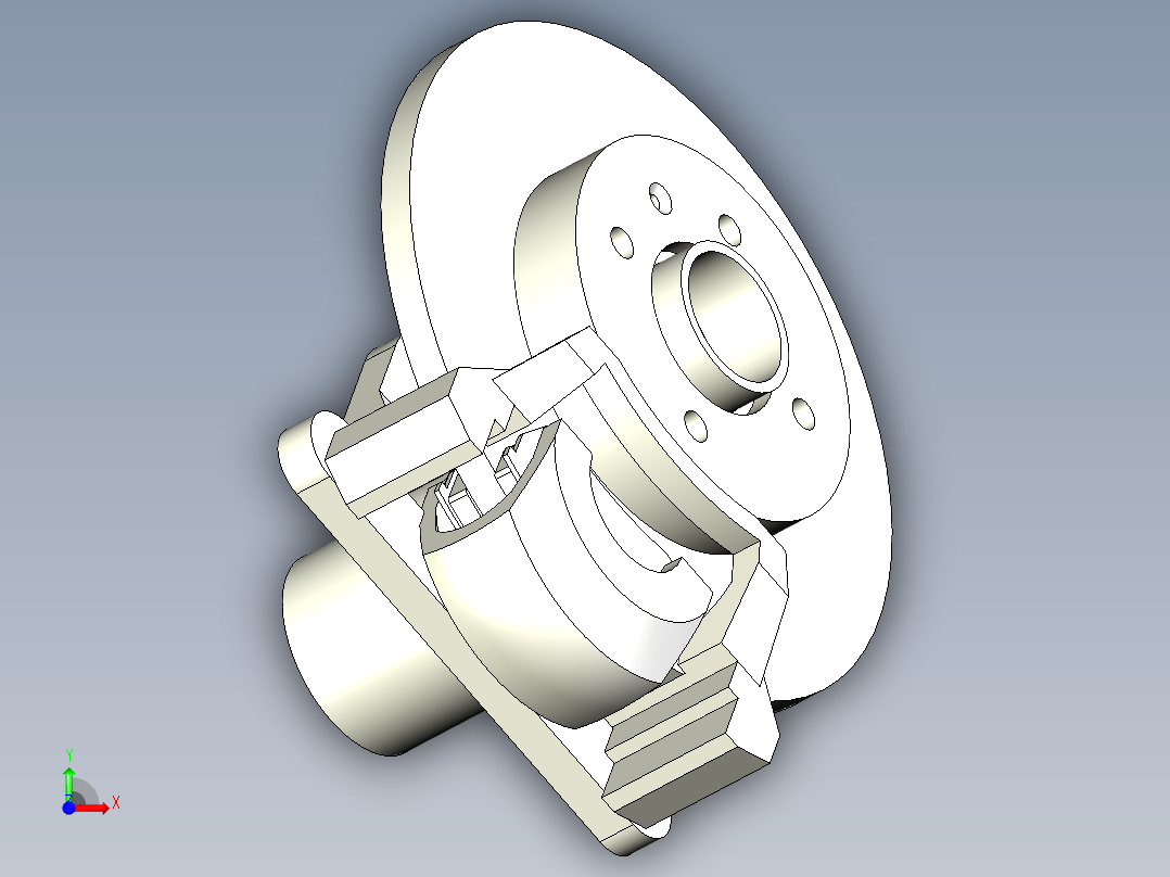 盘式制动器前视图