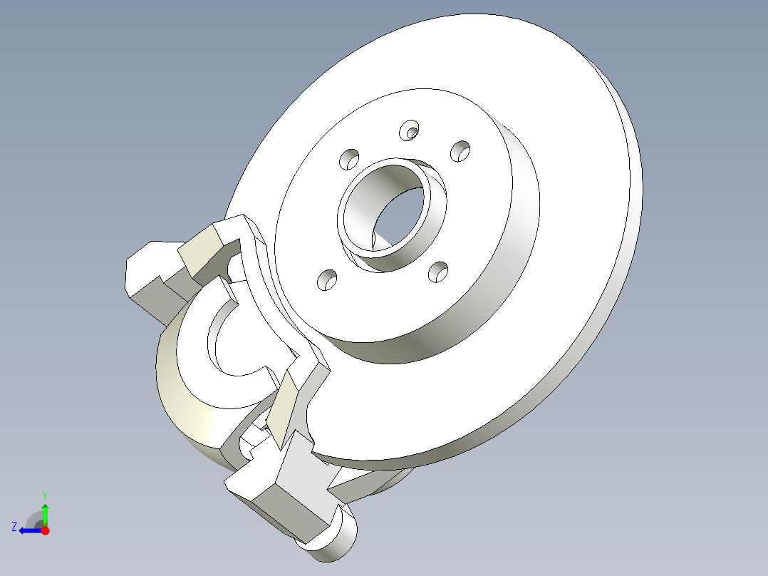 盘式制动器右视图