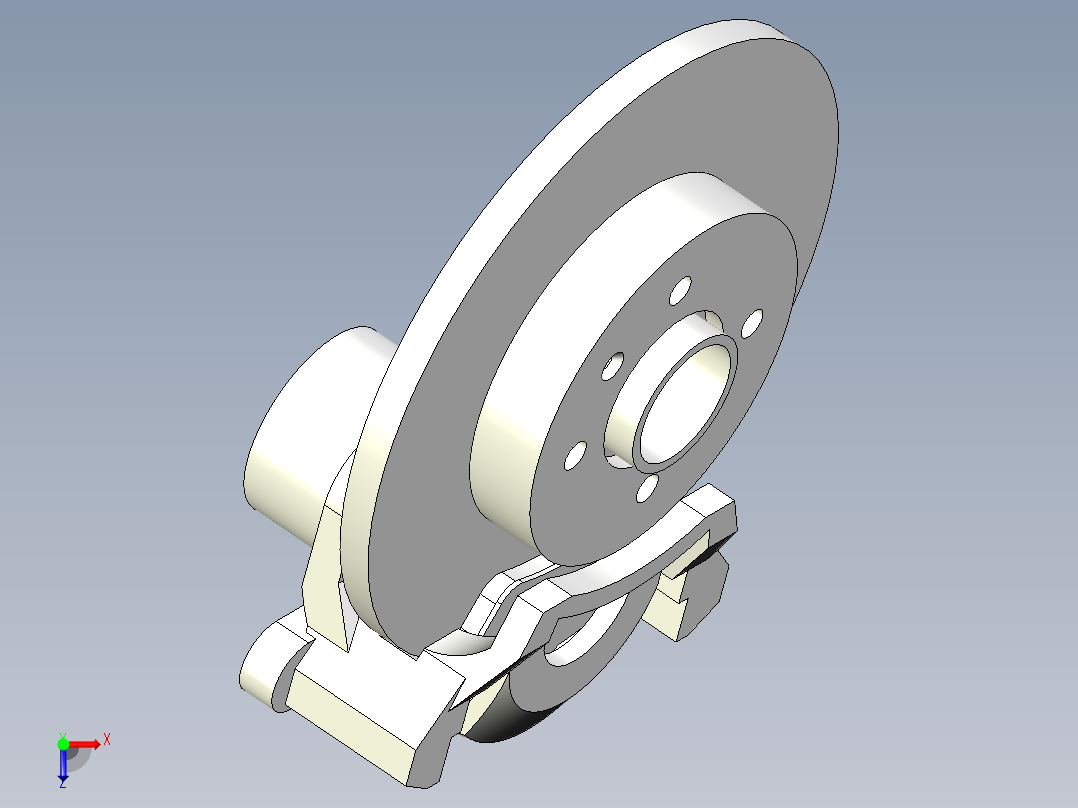 盘式制动器俯视图