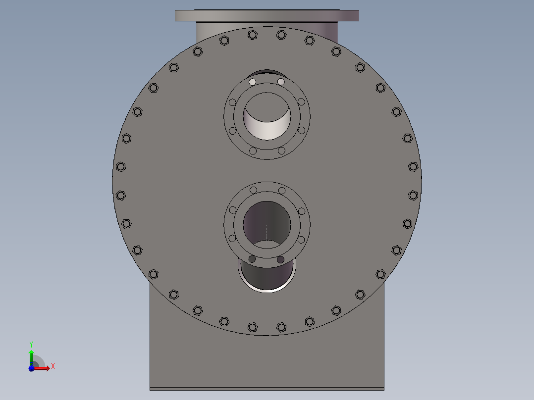 压力容积、板壳式换热器前视图