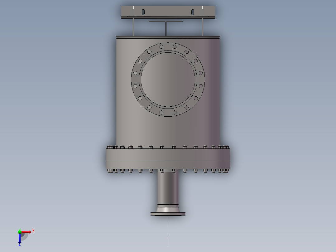 压力容积、板壳式换热器俯视图