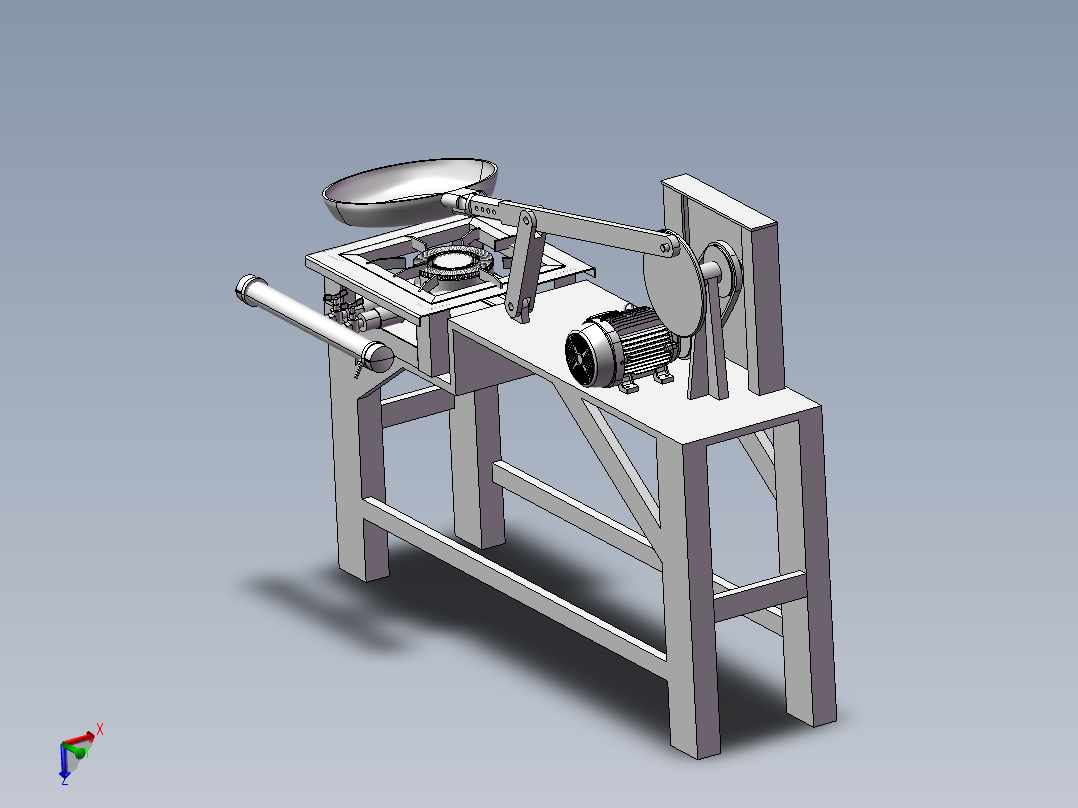 自动炒菜机设计（模拟颠勺式）（含SW三维模型+二维+说明书）