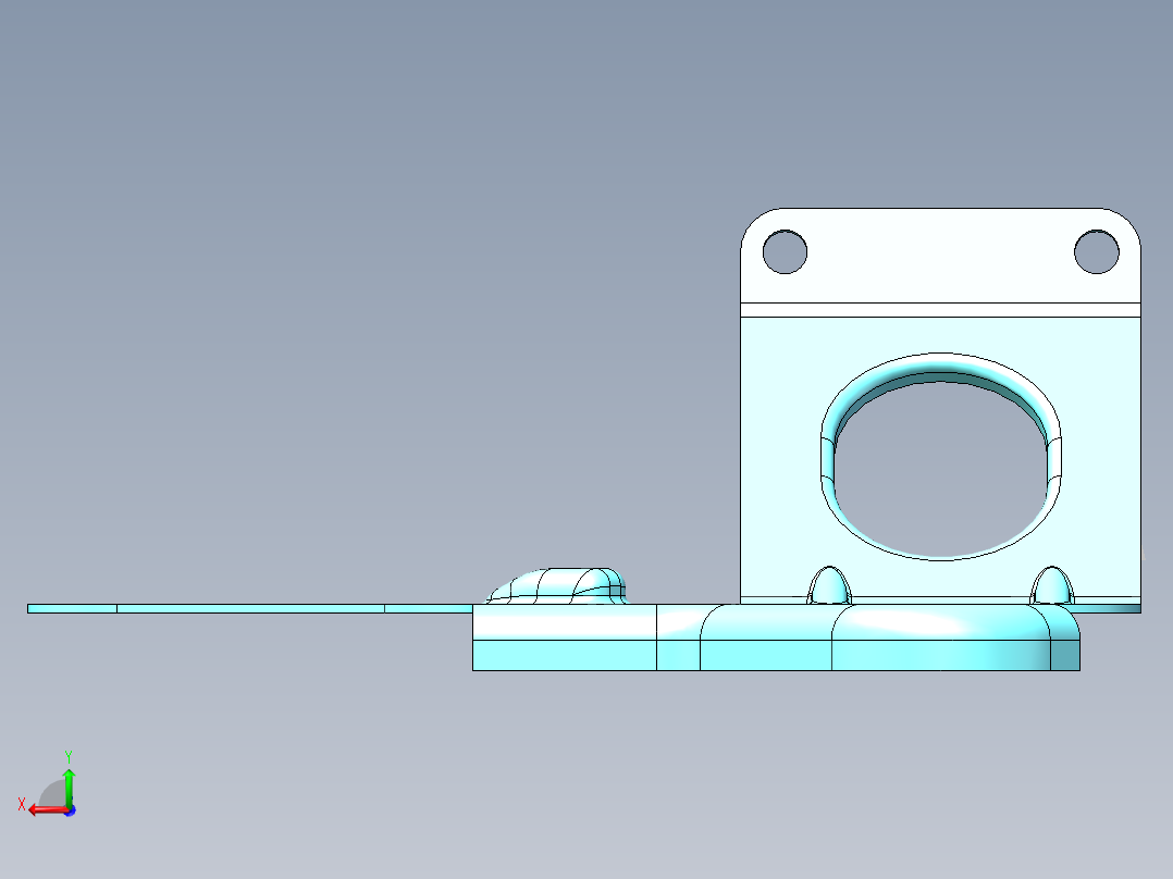 扫描钣金后视图