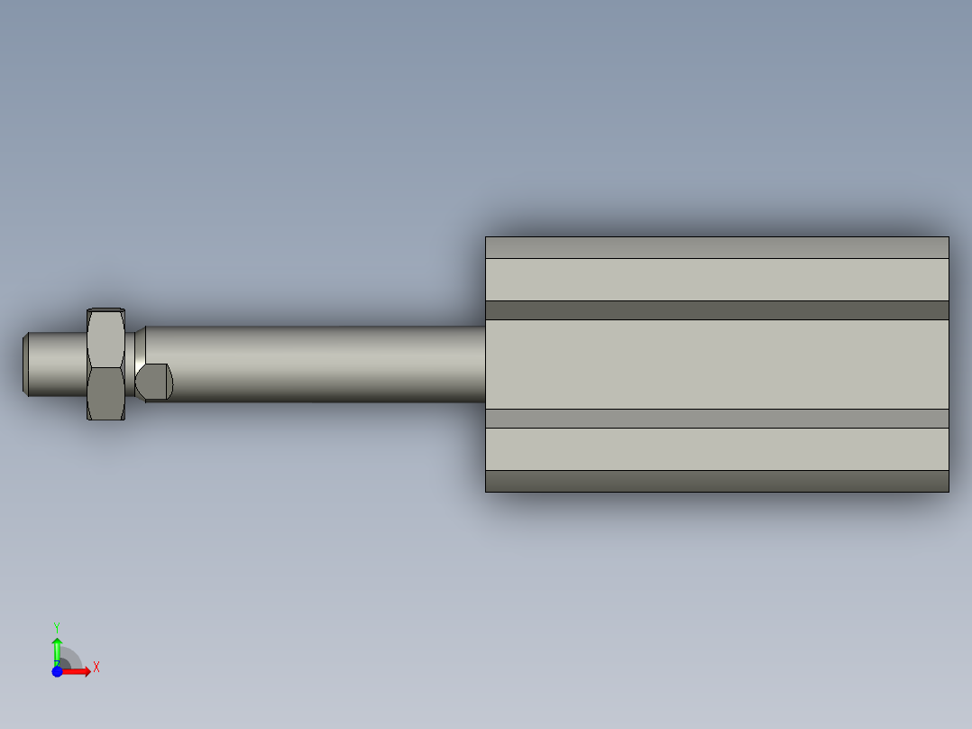 11CQ2A25-50DM(SMC汽缸)前视图