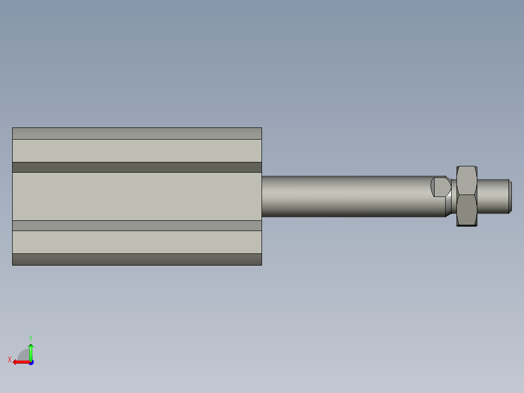 11CQ2A25-50DM(SMC汽缸)后视图