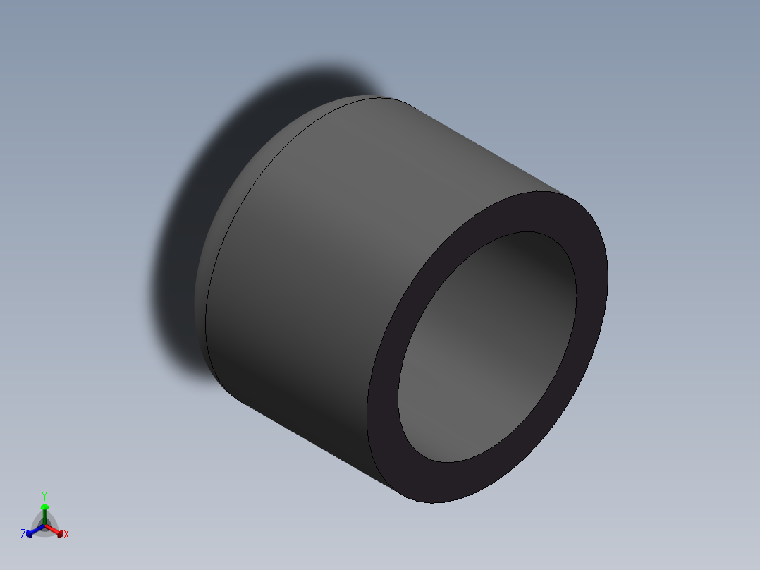 U-PVC CAP DN15正等轴测图