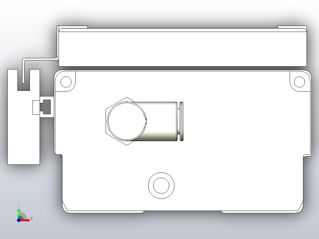 MCH10无尘螺杆滑台[MCH10-L#-700-M-P10-C3]前视图