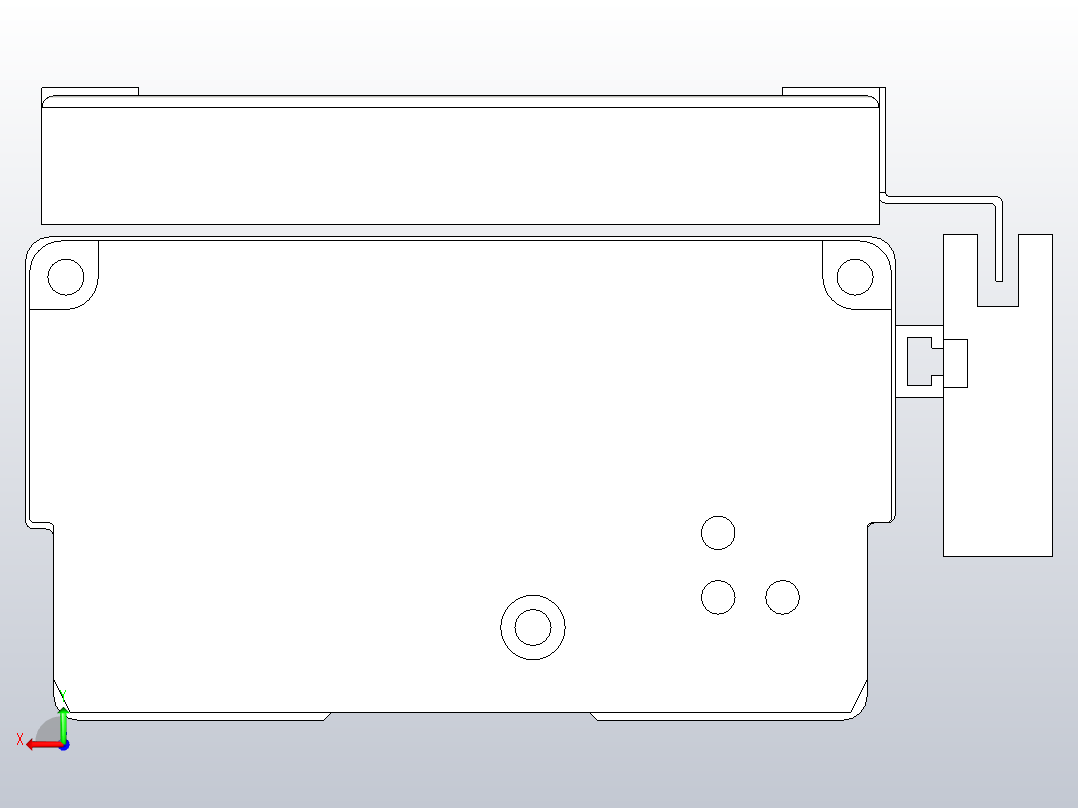 MCH10无尘螺杆滑台[MCH10-L#-700-M-P10-C3]后视图