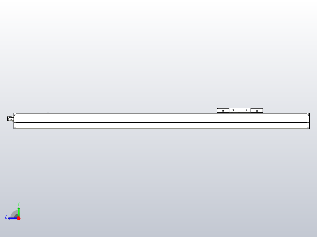 MCH10无尘螺杆滑台[MCH10-L#-700-M-P10-C3]右视图