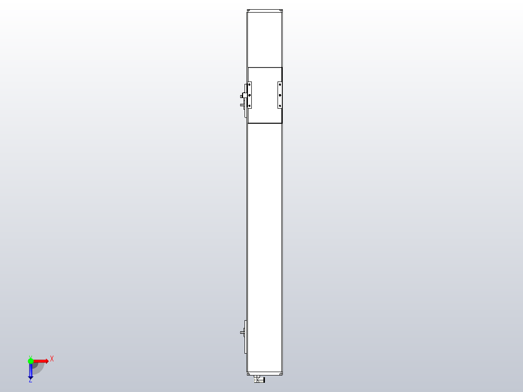 MCH10无尘螺杆滑台[MCH10-L#-700-M-P10-C3]俯视图