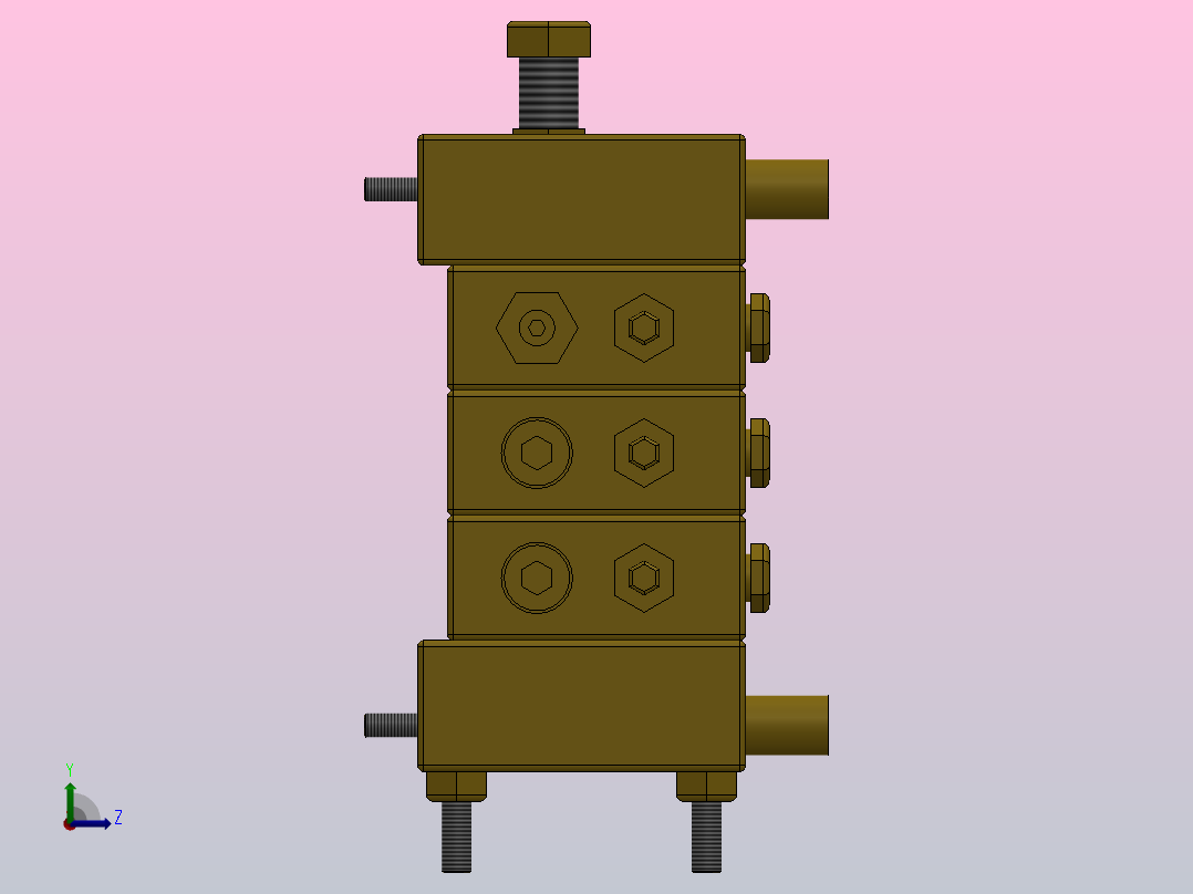 2000递进分配器[2000-3]左视图