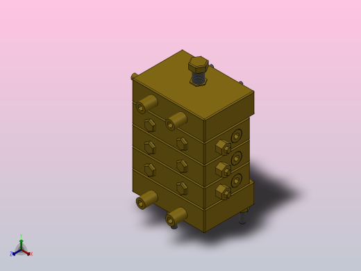 2000递进分配器[2000-3]正等轴测缩略图