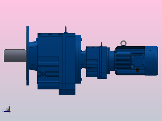 RF147R87法兰轴伸式组合型斜齿轮减速机RF147R87-Y7.5-4P-132M-M1-0°-Φ550右视缩略图