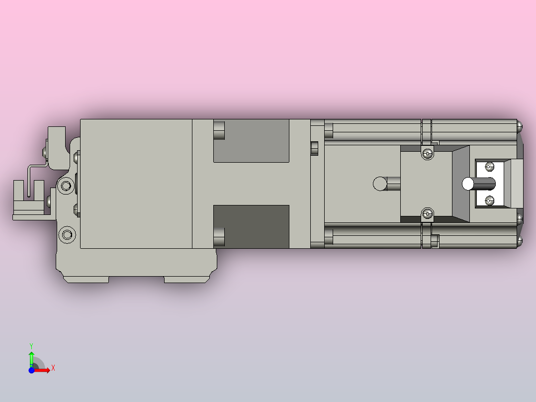 MT75BT半封闭皮带滑台[MT75BT.L80.800.LT.P40.C3]前视图