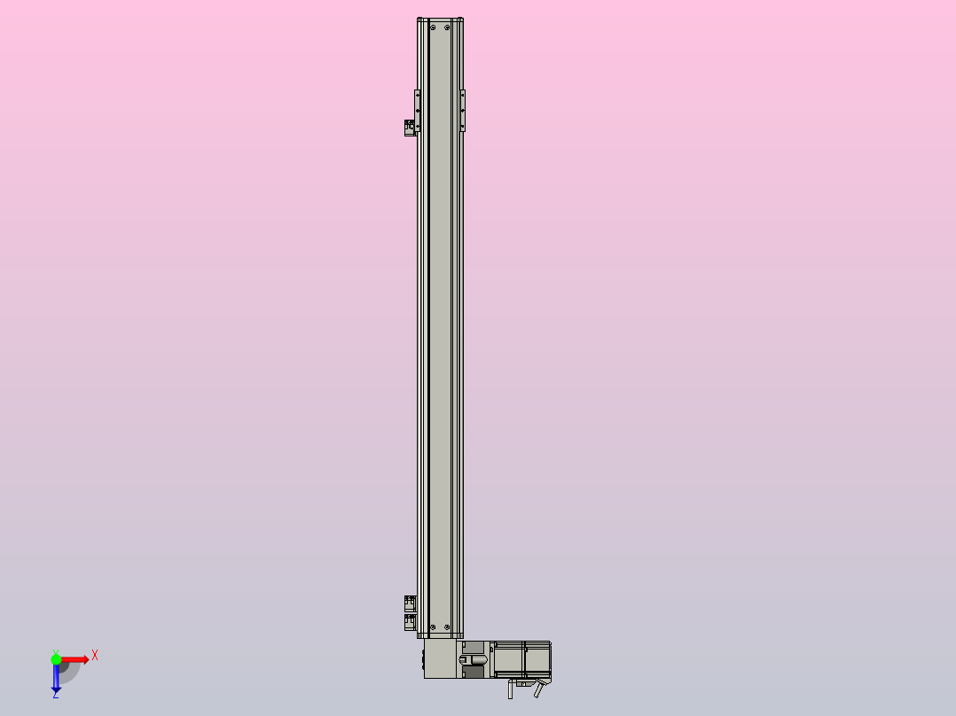 MT75BT半封闭皮带滑台[MT75BT.L80.800.LT.P40.C3]俯视图