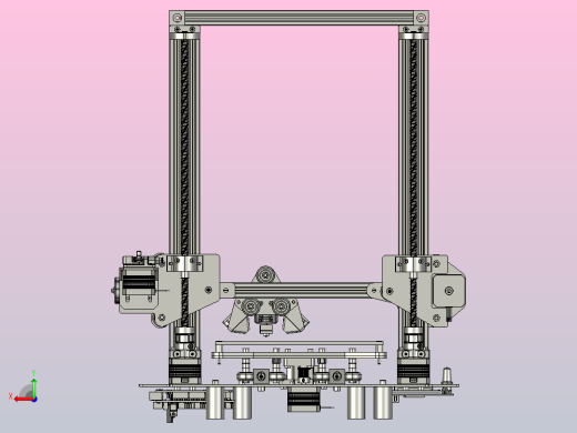 打印机模型3d-printer-4 2 STP后视缩略图