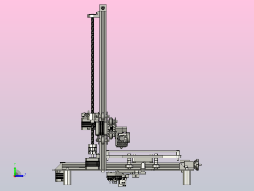 打印机模型3d-printer-4 2 STP左视缩略图