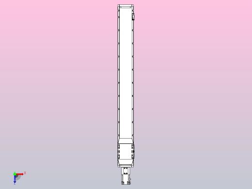 滚珠丝杠直线轴内置导轨TPA-GCR-120-1610C-L1000-M-M40-N3俯视缩略图