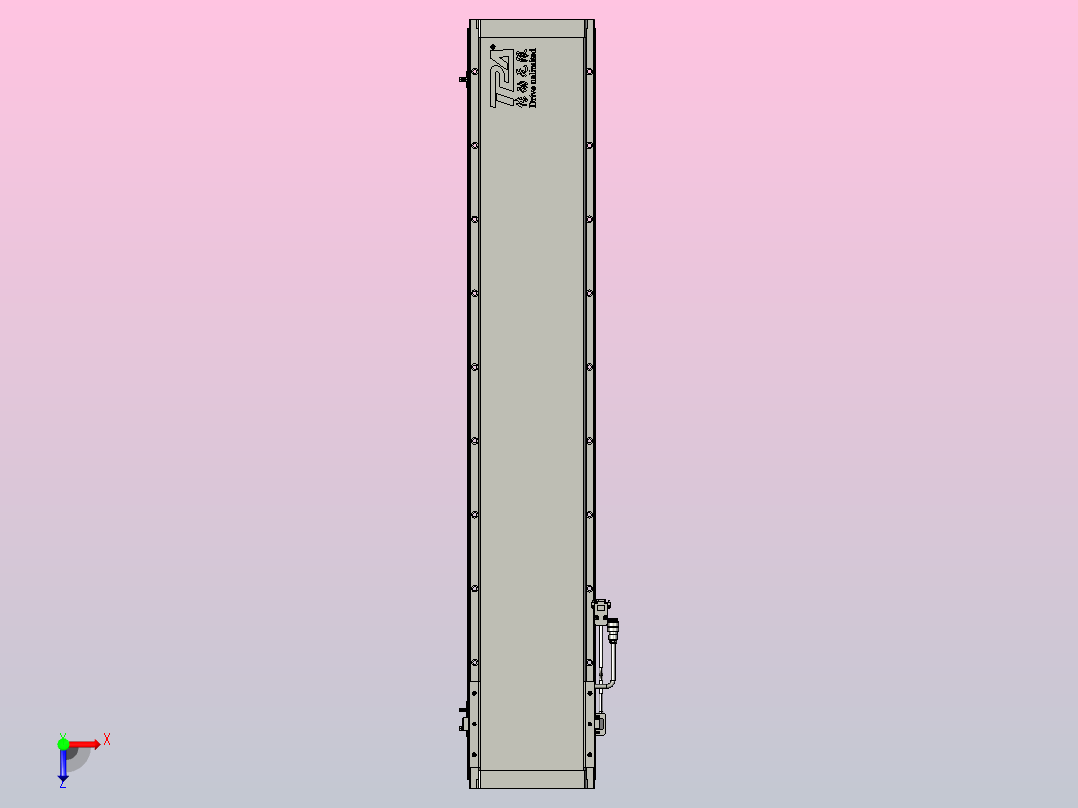 直驱直线电机轴TPA-LNP2-200-55C2-1-L1020-3-C-05-N3俯视图