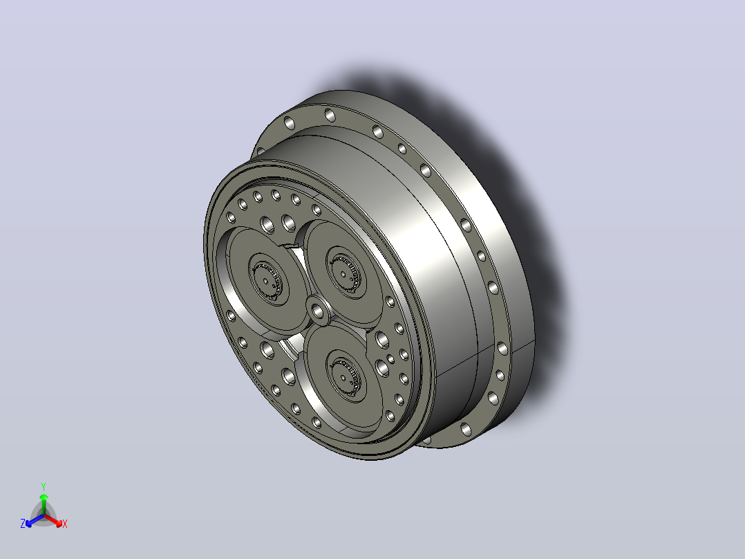 RV减速器常规产品外形图ZD-320BX-   -RVE-A-B-35X75L140-3001#RVE型减速器A-B-35X75主视图