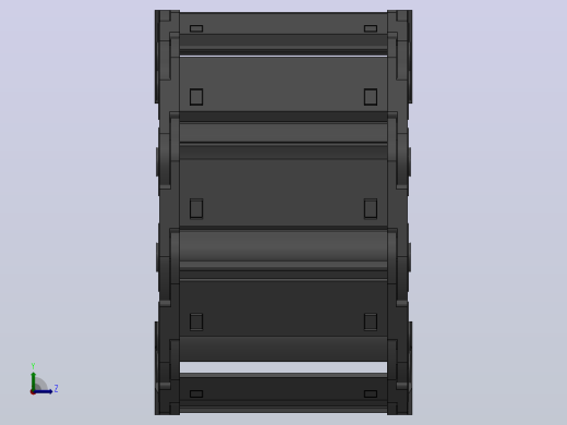 弯曲半径75内高30两侧打开型封闭式拖链_DMD30CD-30-100-75R-30左视缩略图