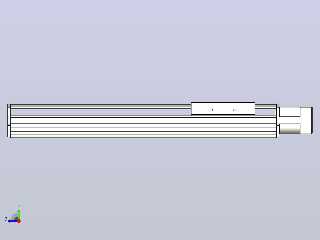 MTH14标准螺杆滑台[MTH14-L#-350-BC-P20-C3]右视图