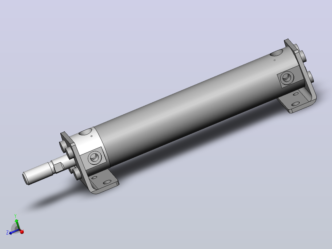 气缸CG1LN25-100主视图