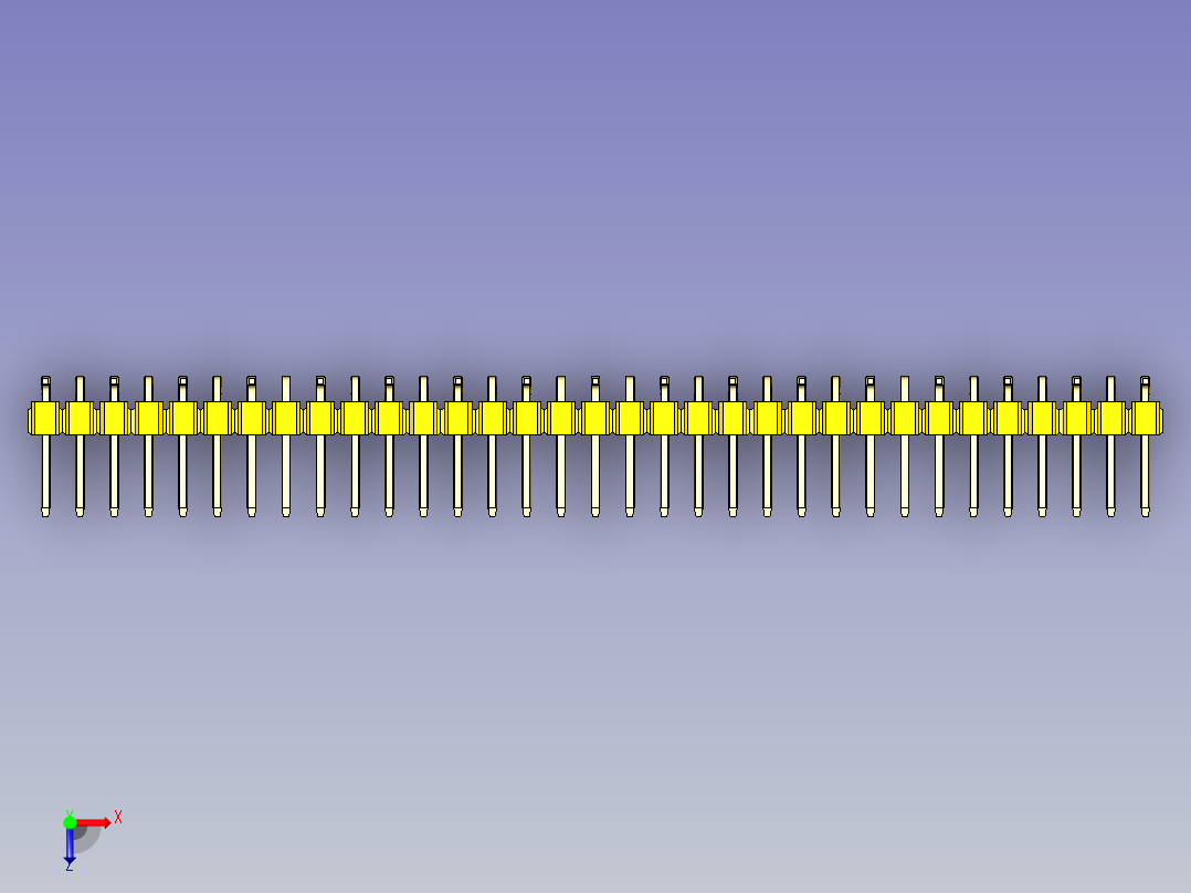 DS1022彩色排针 黄色 33p 100mil 类型 SMT R1 版本1.0.zip.zip俯视图