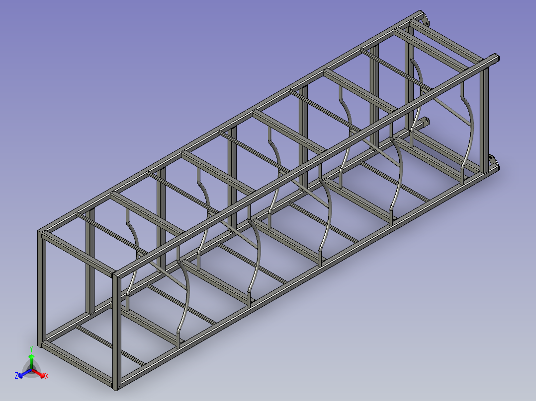 钢结构架子正等轴测图