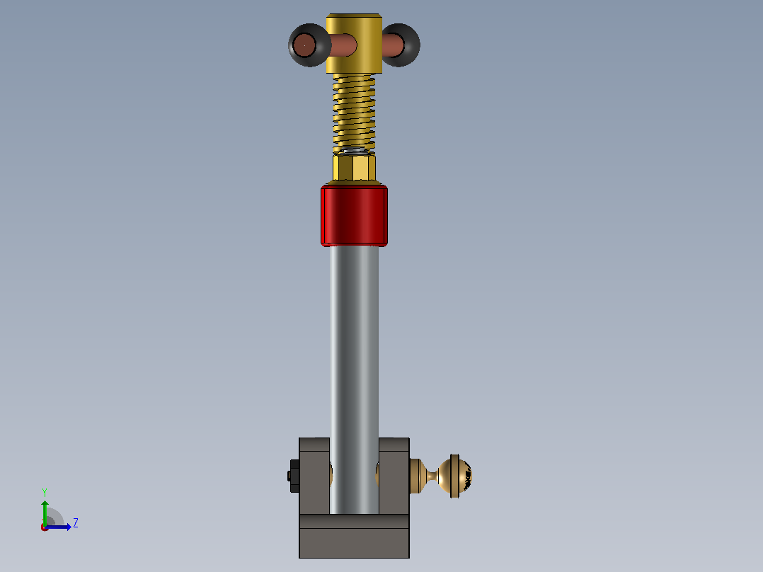 管虎钳工具左视图