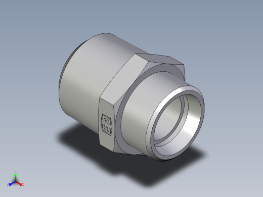 公螺柱连接器GE22L1NPT71X正等轴测缩略图