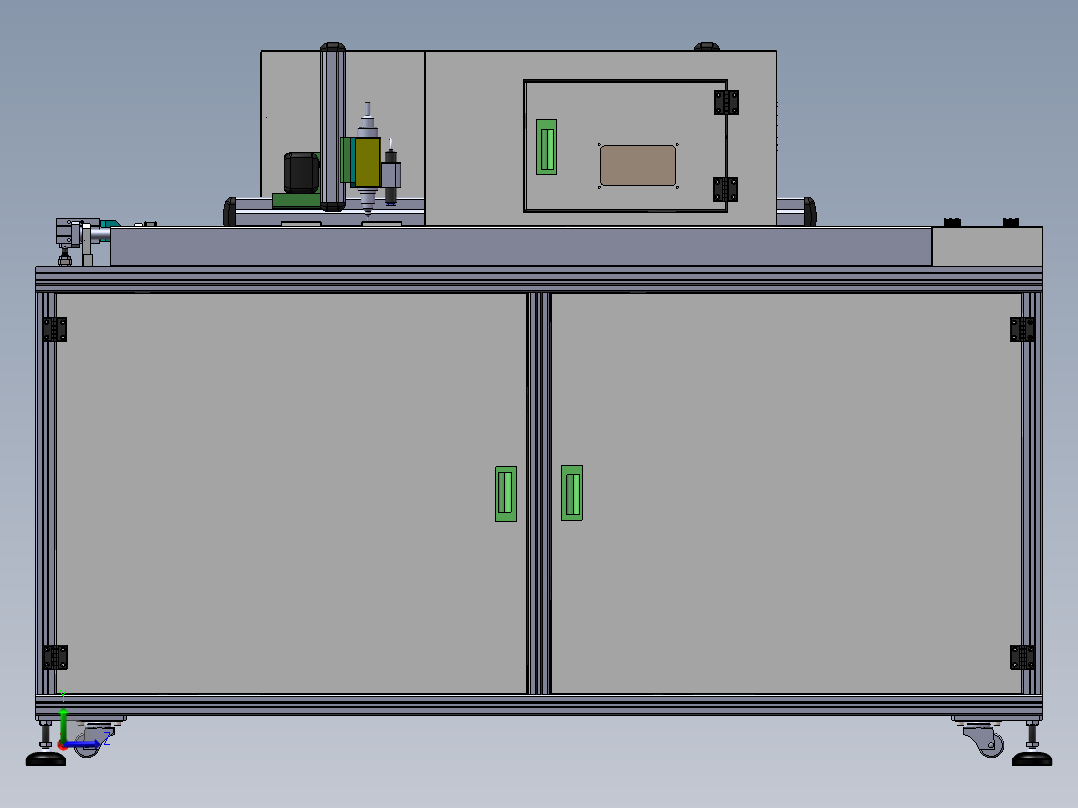 点胶固化机循环自动生产线左视图