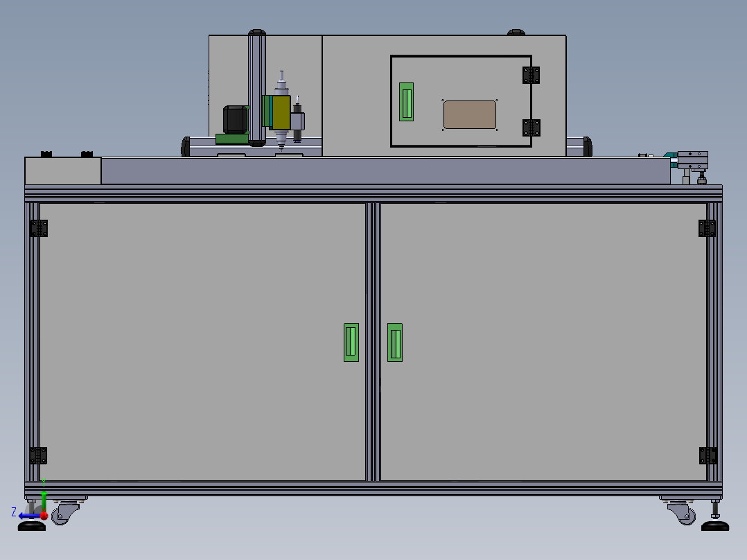 点胶固化机循环自动生产线右视图